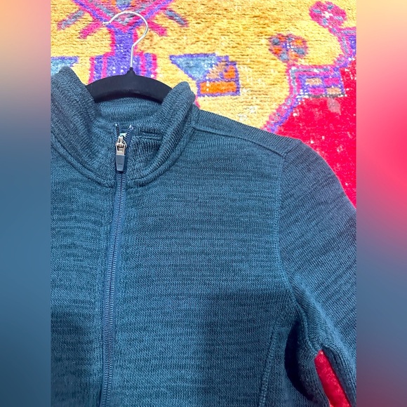ORVIS Navy fleece zip up sz S - Picture 2 of 7